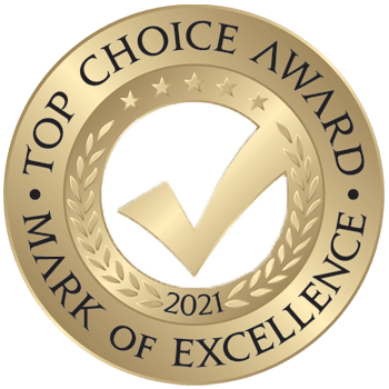 logo for Top Choice Award for Immigration Services in Edmonton for 2021