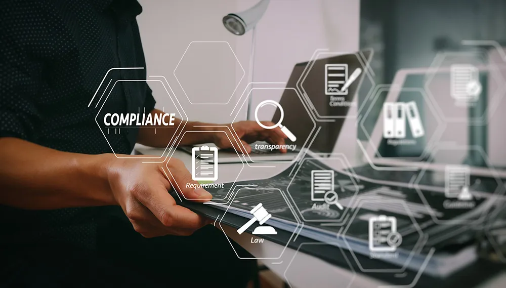 illustration of compliance, rules, laws
