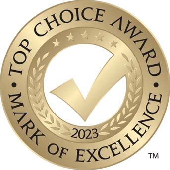 logo for Top Choice Award for Immigration Services in Edmonton for 2023